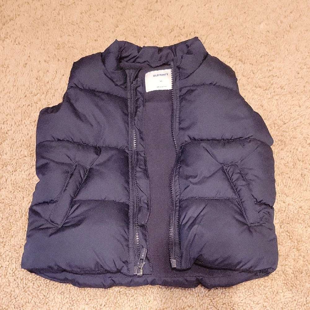 Old Navy Kids Dark Blue Puffer Vest